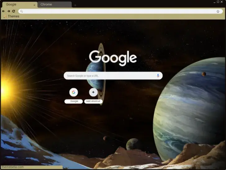 Admirable view of the system Chrome Theme